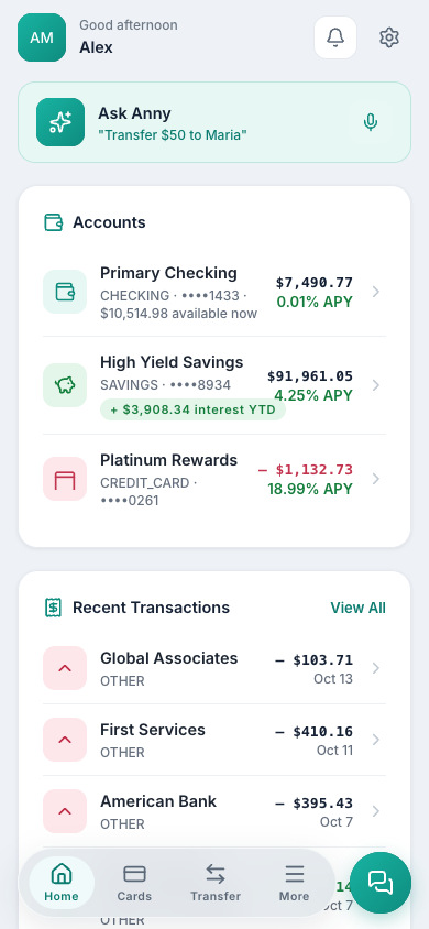 N Banking on mobile